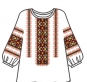 БК-117  Схема вишивки сорочки жіночої