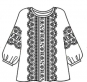 БК-167 фрагмент для вишивки жіночої сорочки