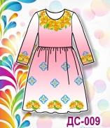 Дитяча сорочка (плаття) 009 (рожева)