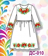 Дитяча сорочка (плаття) 010 (біла)