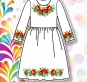 Дитяча сорочка (плаття) 010 (біла)