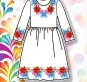 Дитяча сорочка (плаття) 019 (домоткана біла)