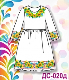 Дитяча сорочка (плаття) 020 (домоткана біла)