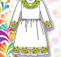 Дитяча сорочка (плаття) 020 (біла)
