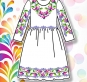 Дитяча сорочка (плаття) 021 (біла)"