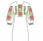 БК-019 Схема вишивки сукні жіночої "