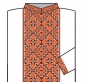 БК-077 Схема вишивки чоловічої сорочки"