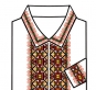 БК-118 Схема вишивки чоловічої сорочки
