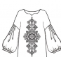 БК-162 фрагмент для вишивки жіночої сорочки
