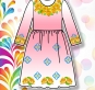 Дитяча сорочка (плаття) 009 (рожева)