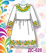 Дитяча сорочка (плаття) 020 (біла)