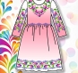 Дитяча сорочка (плаття) 021 (рожева)"