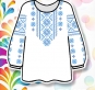 Дитяча сорочка 033 (домоткана-біла)