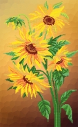 Картинка під бісер РКП-2-003 "Квіти сонця"