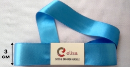 Стрічка двостороння elisa 10м синя №9 ширина 3см