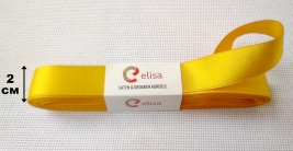 Стрічка двостороння elisa 10м жовта №5 ширина 2см